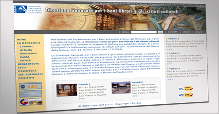 Direzione Generale per i Beni Librari e gli Istituti Culturali Direzione Generale per i Beni Librari e gli Istituti Culturali