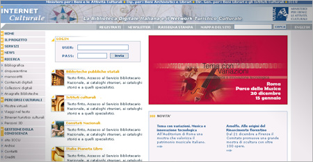 Internet Culturale - Network Turistico-Culturale Internet Culturale - Network Turistico-Culturale