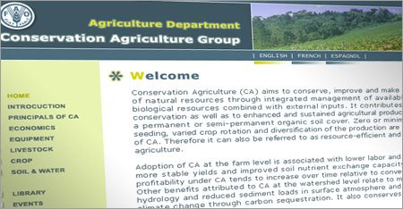 Agriculture Department - Conservation Agriculture Group FAO // 2006 Agriculture Department