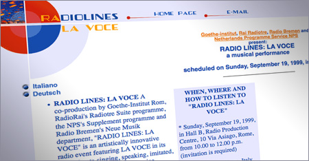 Radiolines - La voce Radiolines - La voce